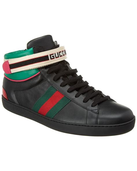 gucci ace sneaker with stripe|Gucci ace black men's.